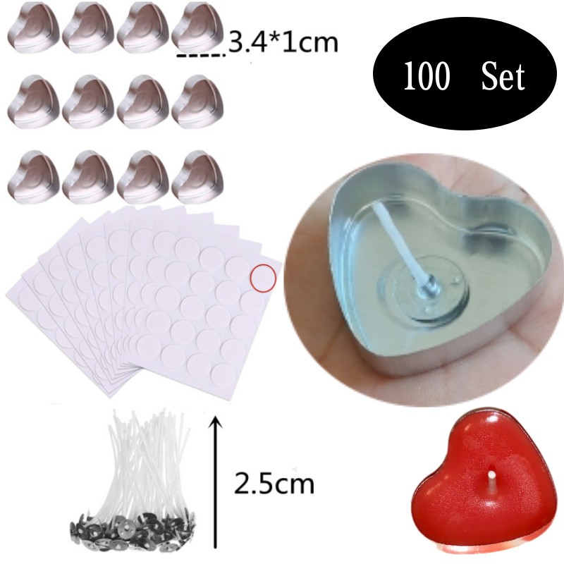Candle Holder Set - 100 комплектов пустых алюминиевых чайных свечей