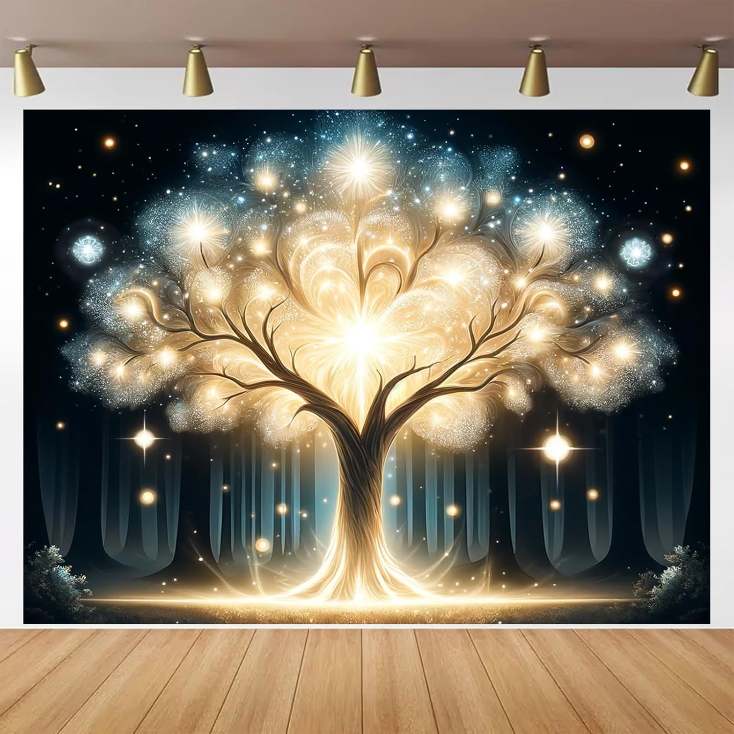 Wall Decor Lighting Tree - Светящийся Дух Дерево УФ Черный Свет