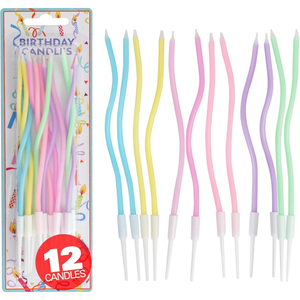 Candle Holder Set - Набор из 12 свечей для торта