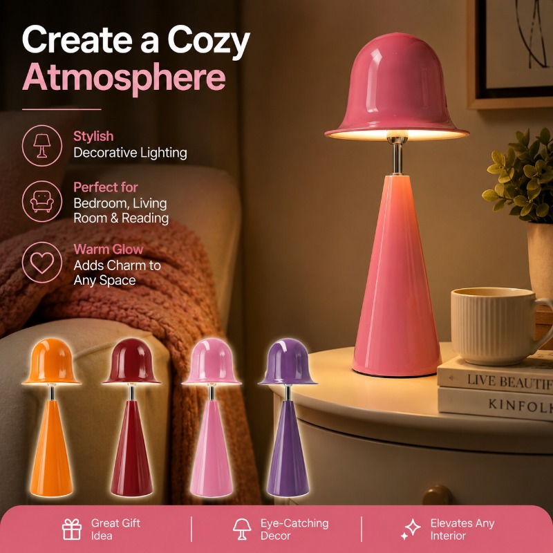 Mushroom Table Lamp - Современная креативная настольная лампа-гриб с USB-зарядкой,