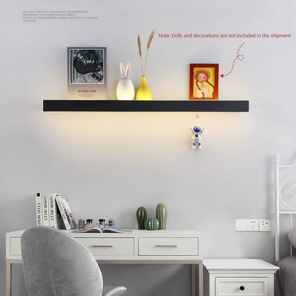 Lighting Room Decor Photo - Современная светодиодная подсвечиваемая настенная полка из