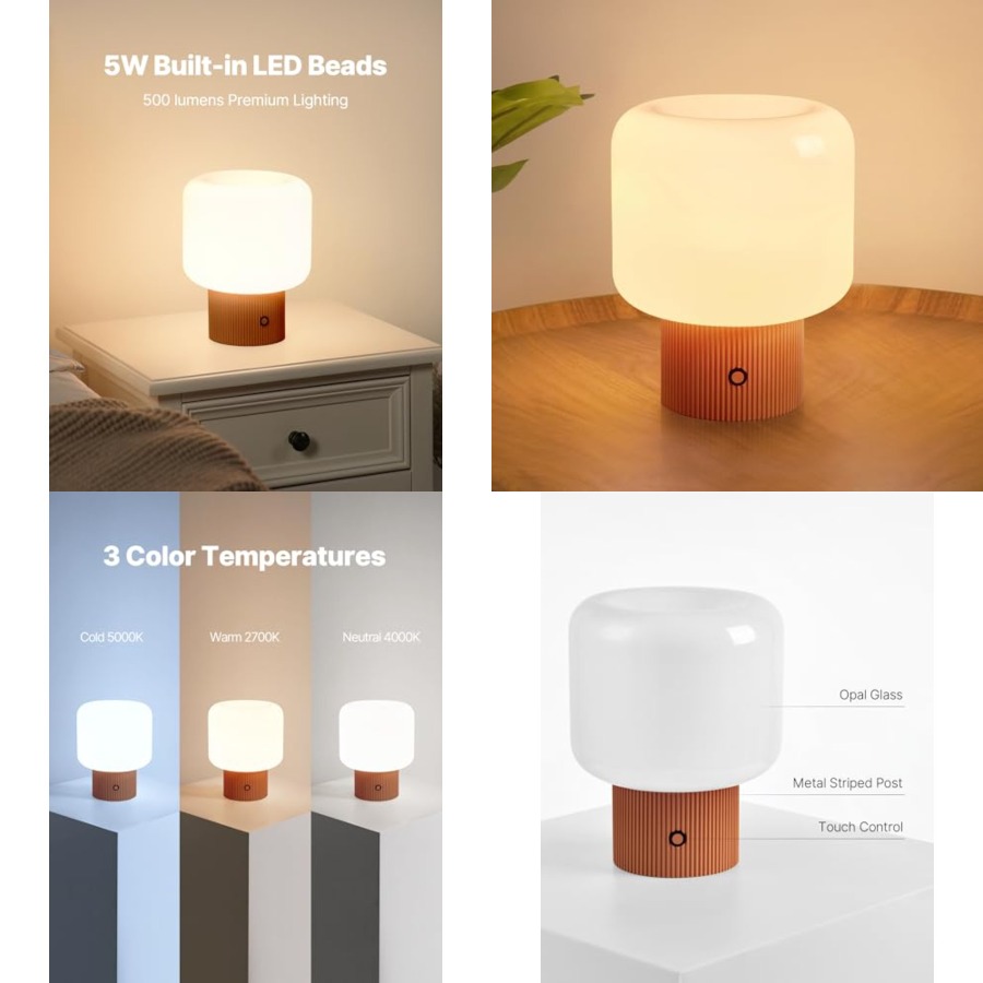 Mushroom Table Lamp - Настольная лампа Halo Mushroom, 5 Вт,