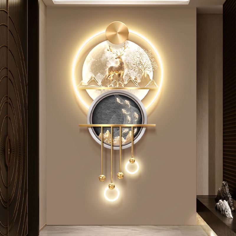 Wall Decor Lighting Tree - nq- Декоративная картина «Денежное дерево» в