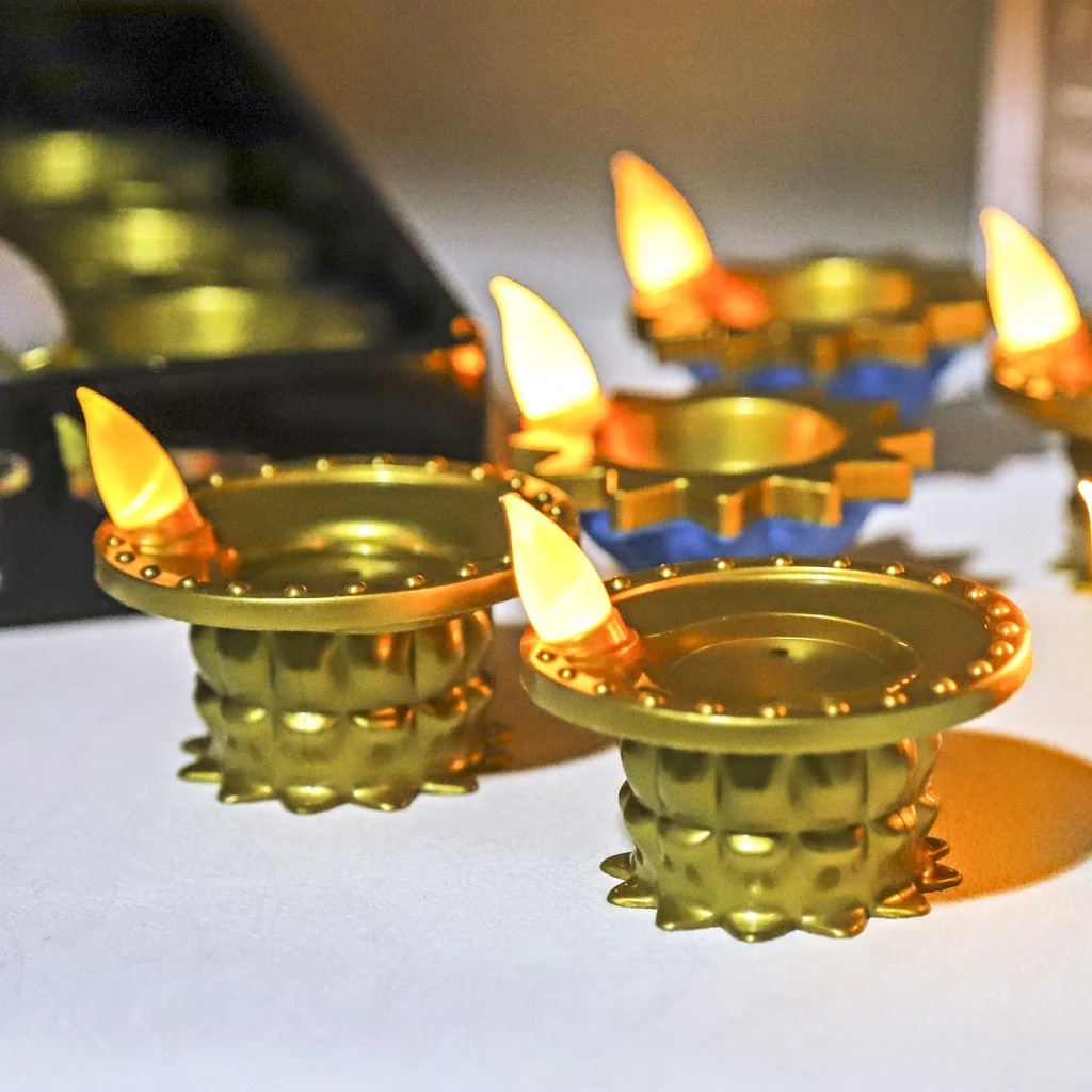 Lighting Decor For Diwali - Фонарь-свеча, имитация Diwali Deepavali, декоративная свеча,
