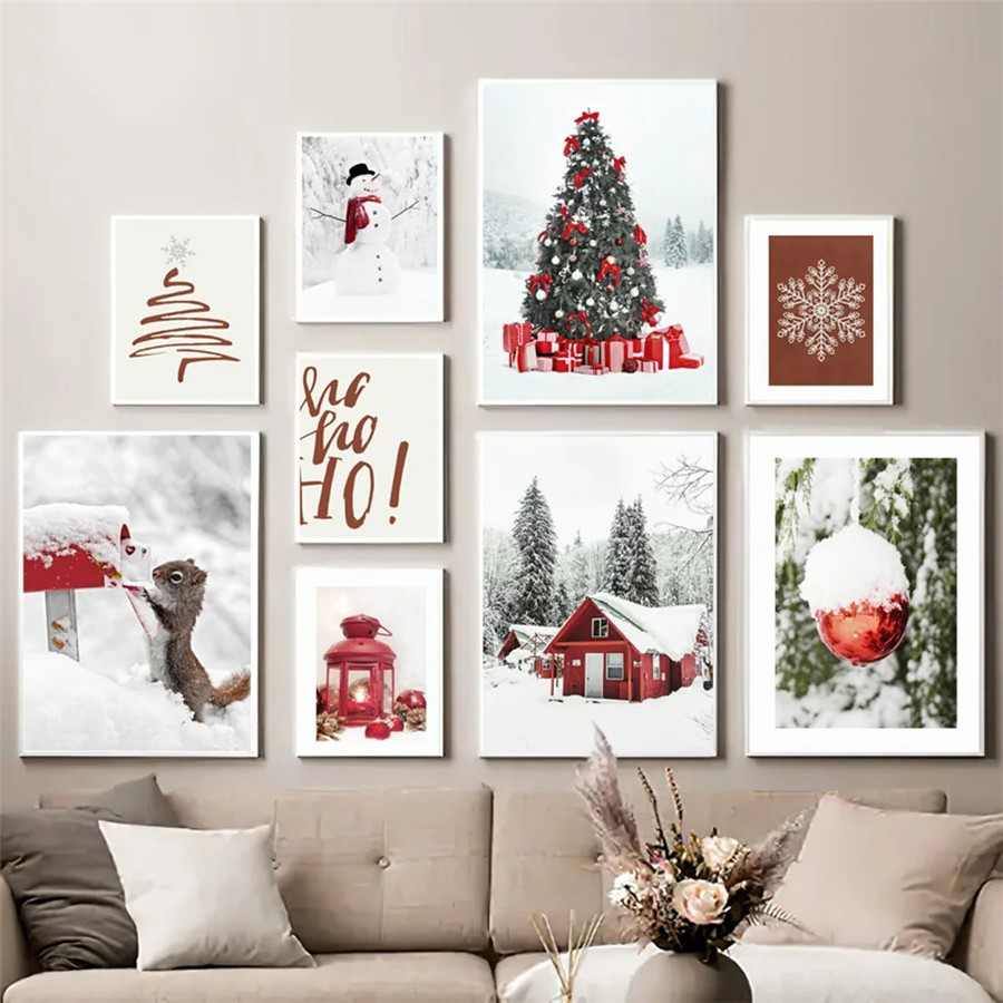 Wall Decor Lighting Tree - Винтажные постеры и принты: Новогодняя елка,