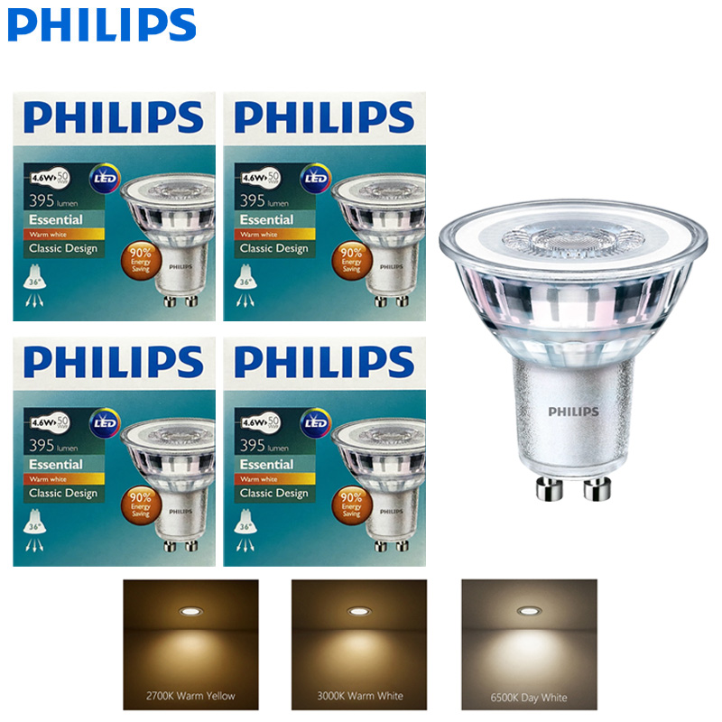 Philips Bulb Led Classic - Philips 4.6W Essential LED встраиваемый потолочный