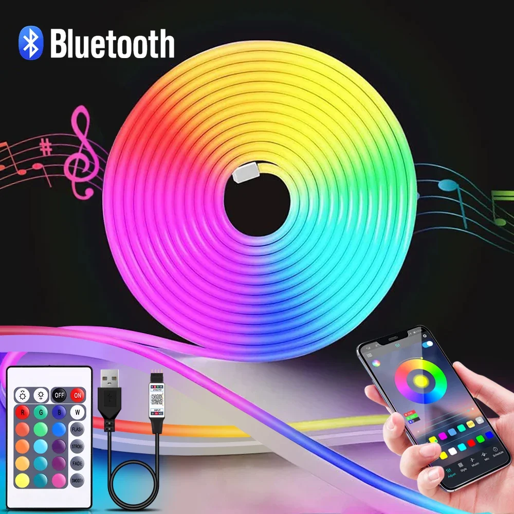 Lighting Decor For Diwali - 1-5 м RGB светодиодный неоновый светильник