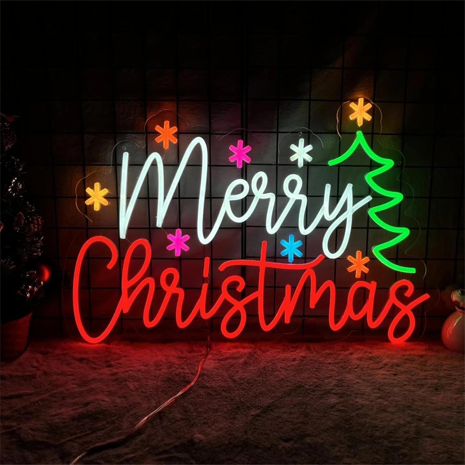 Неоновая вывеска с разноцветны – обзор и цена Wall Decor Lighting Tree