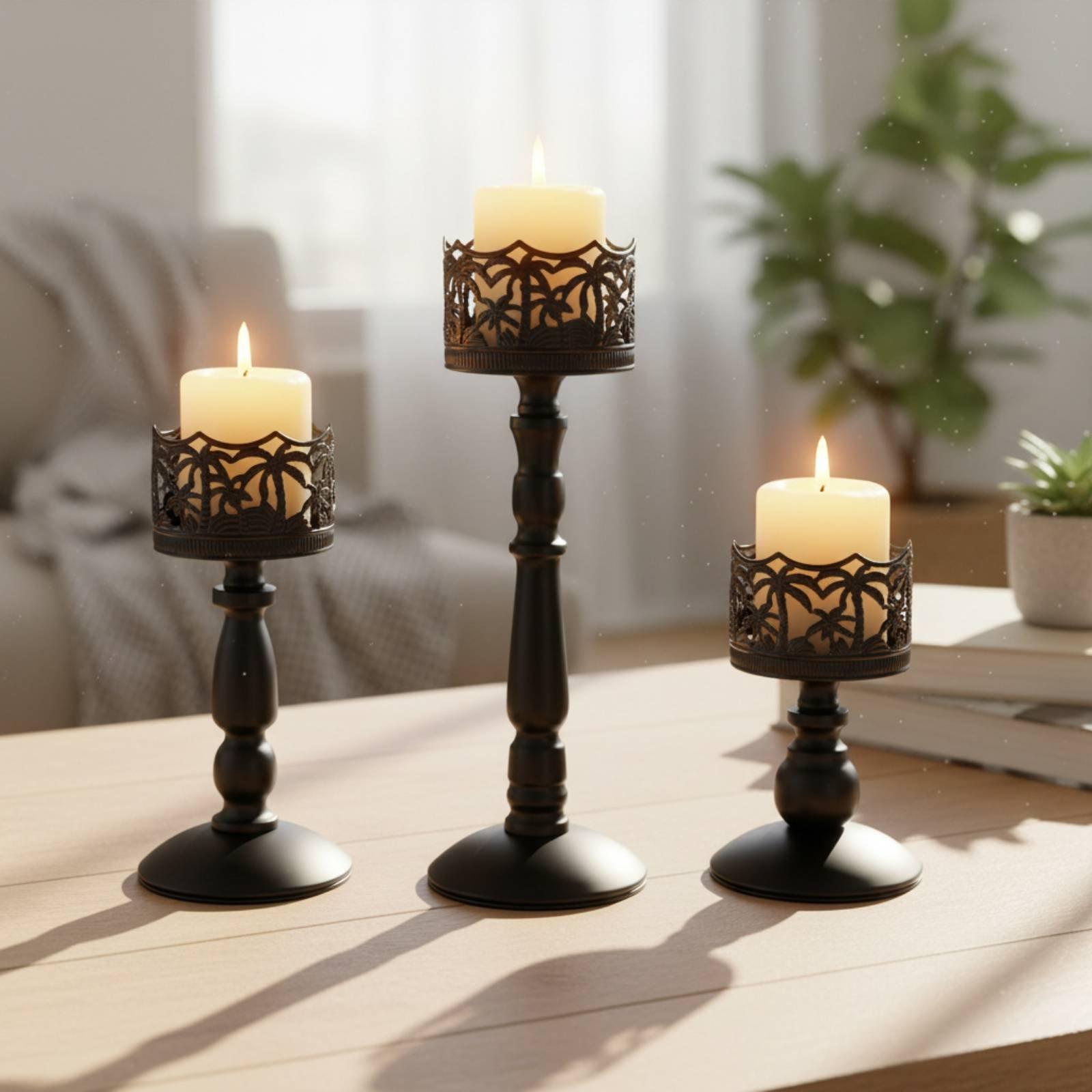 Элегантный металлический подсв – обзор и цена Candle Holder Set