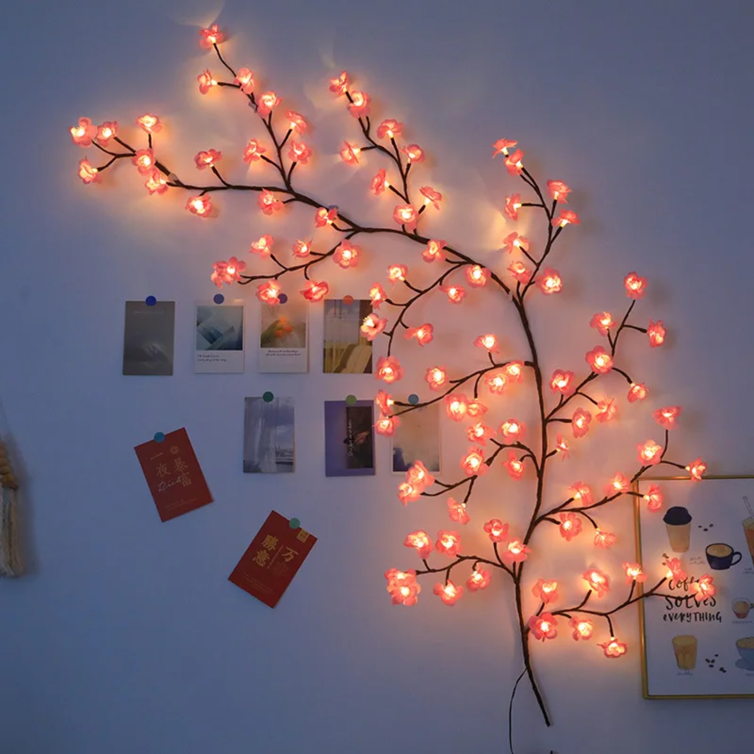 Светодиодная гирлянда-ветка 1, – обзор и цена Wall Decor Lighting Tree