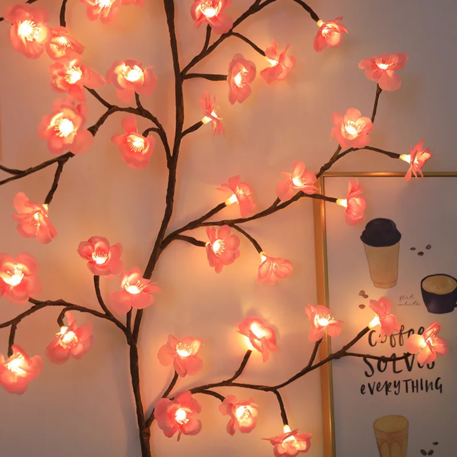 Светодиодная гирлянда-ветка 1, – обзор и цена Wall Decor Lighting Tree