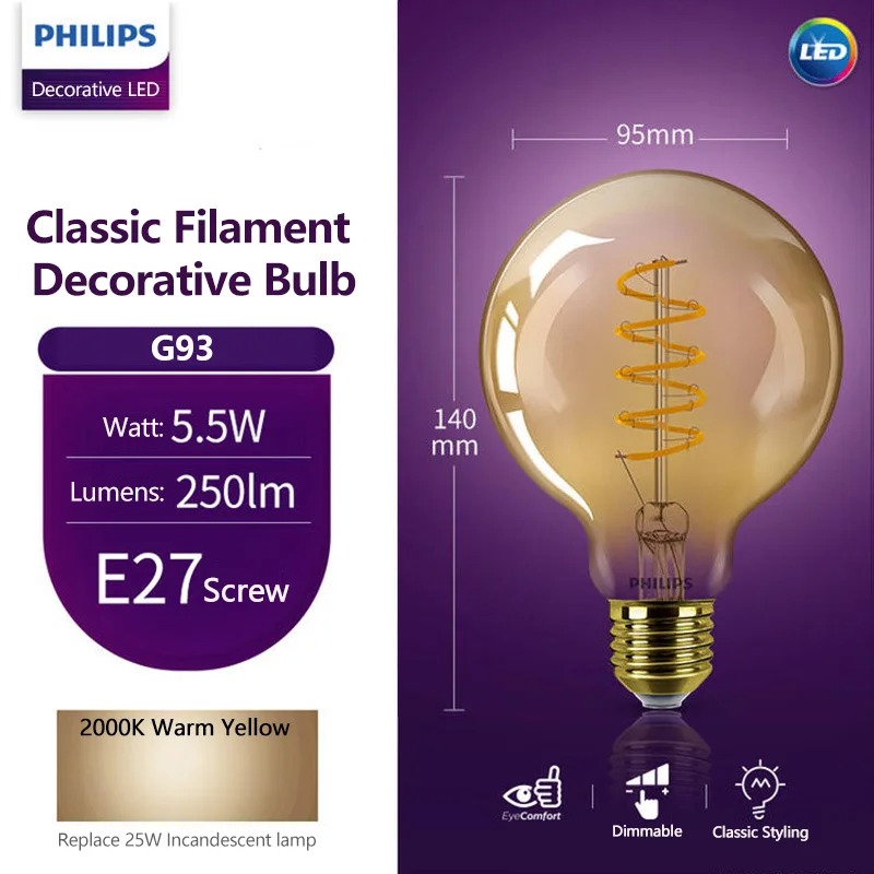 Светодиодная лампа Philips G93 – обзор и цена Philips Bulb Led Classic