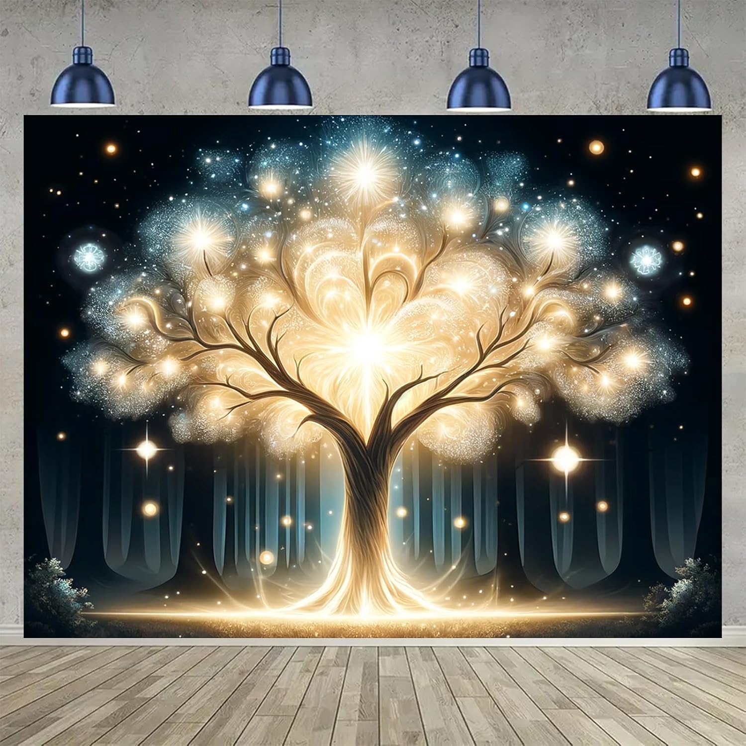 Светящийся Дух Дерево УФ Черны – обзор и цена Wall Decor Lighting Tree