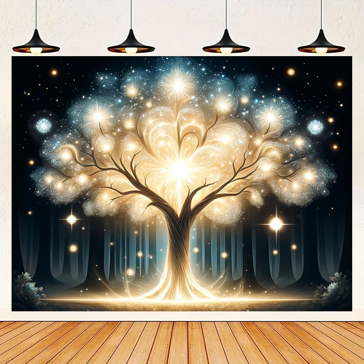 Светящийся Дух Дерево УФ Черны – обзор и цена Wall Decor Lighting Tree