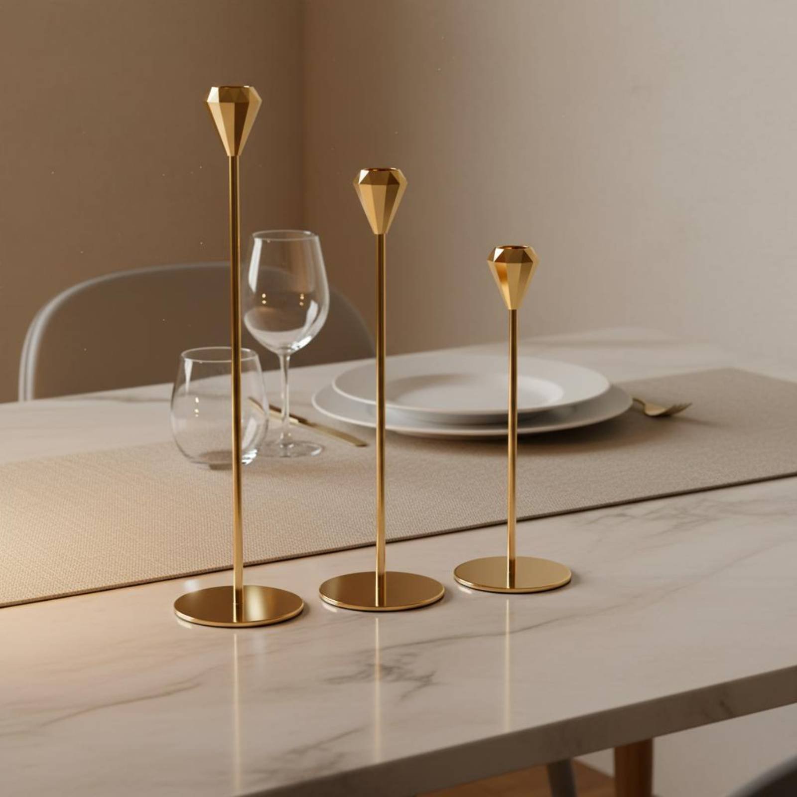 Набор из 3 хрустальных подсвеч – обзор и цена Candle Holder Set