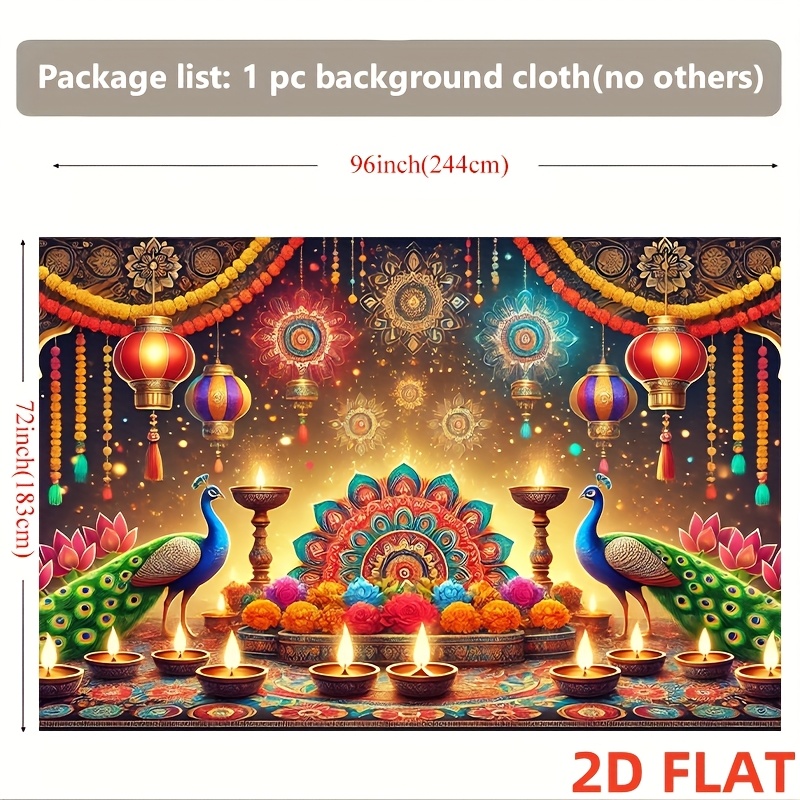 Гобелен с павлиньим узором для – обзор и цена Lighting Decor For Diwali