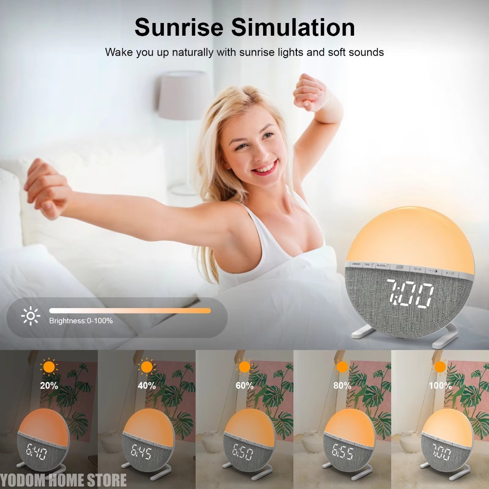 Будильник с функцией имитации  – обзор и цена Lighting Decor Sunrise
