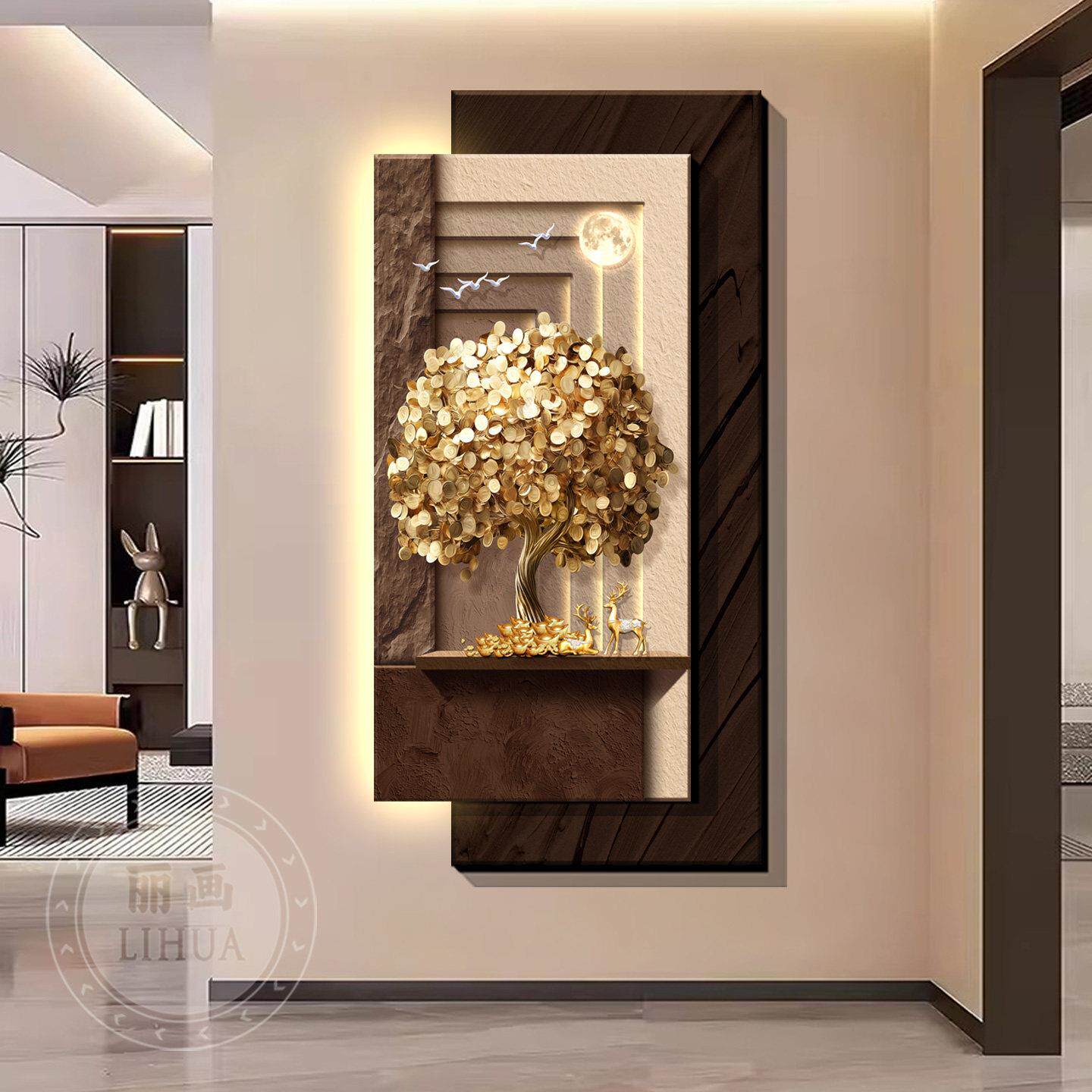 Декоративные картины у входа,  – обзор и цена Wall Decor Lighting Tree