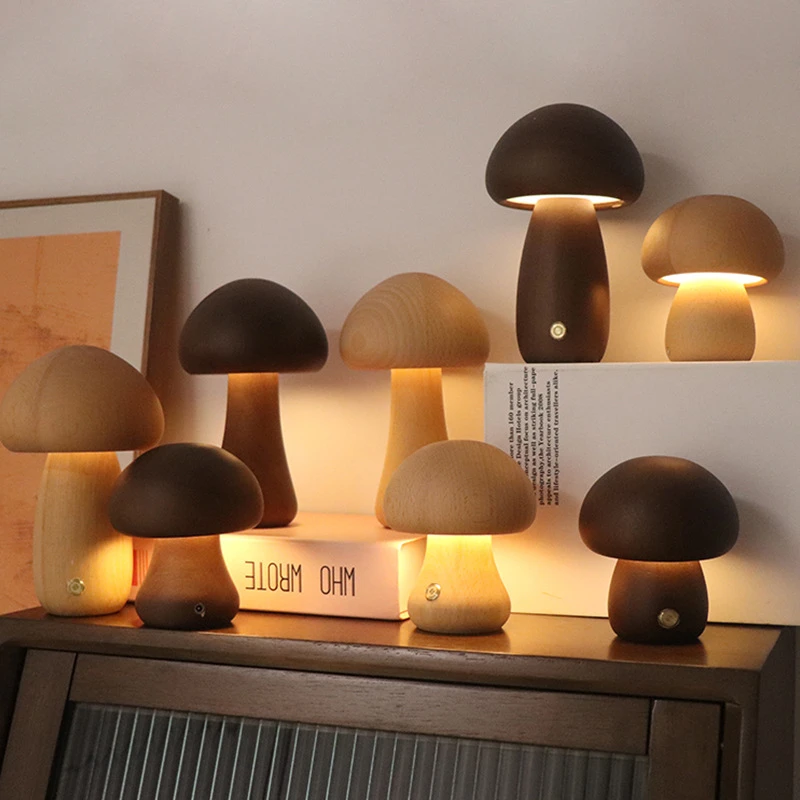 Милый грибной светодиодный ноч – обзор и цена Mushroom Table Lamp