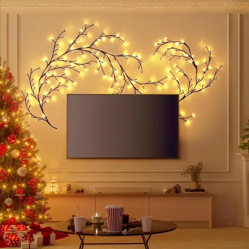 144 светодиода, гирлянда, ветк – обзор и цена Wall Decor Lighting Tree