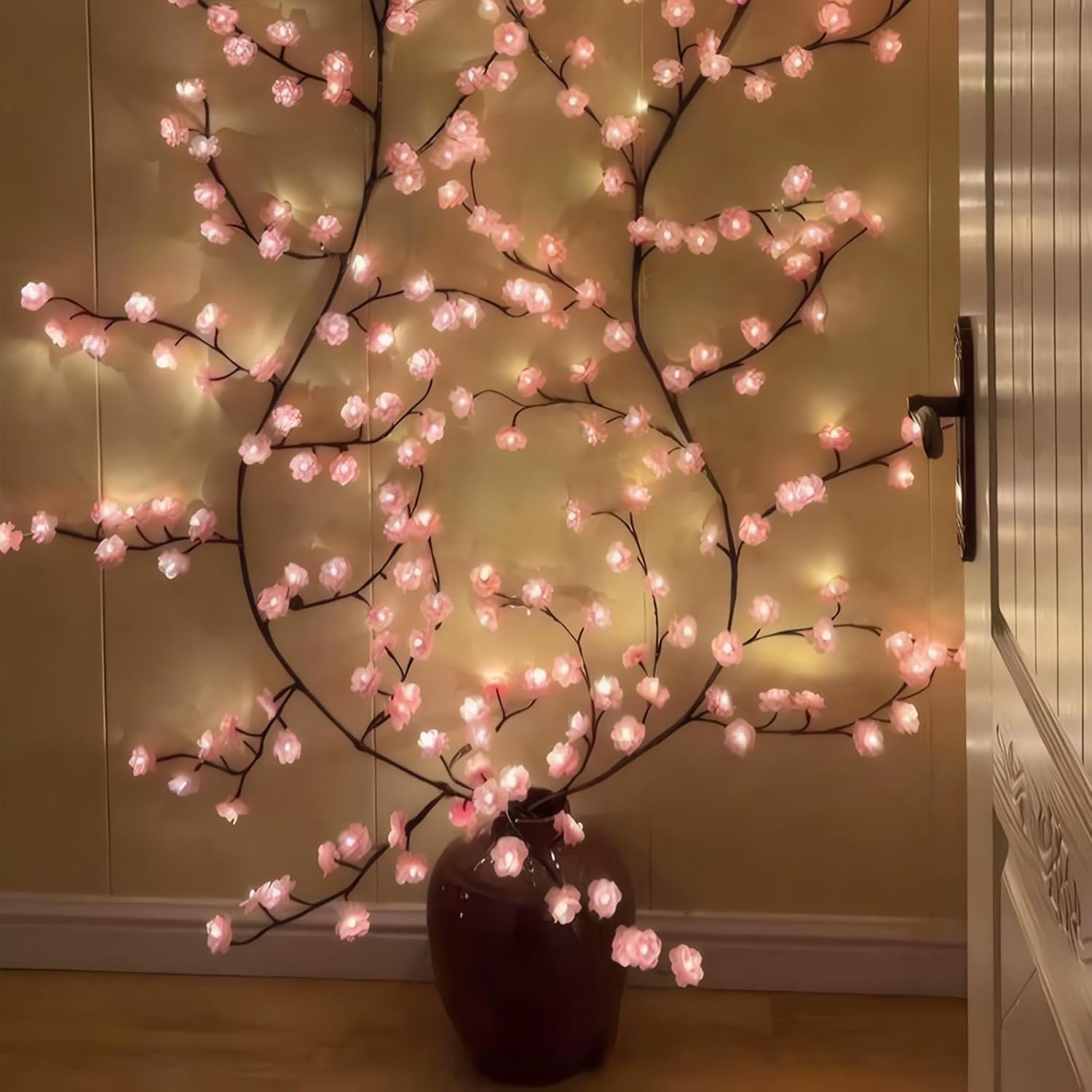 Вишневый цвет, ива, виноградна – обзор и цена Wall Decor Lighting Tree