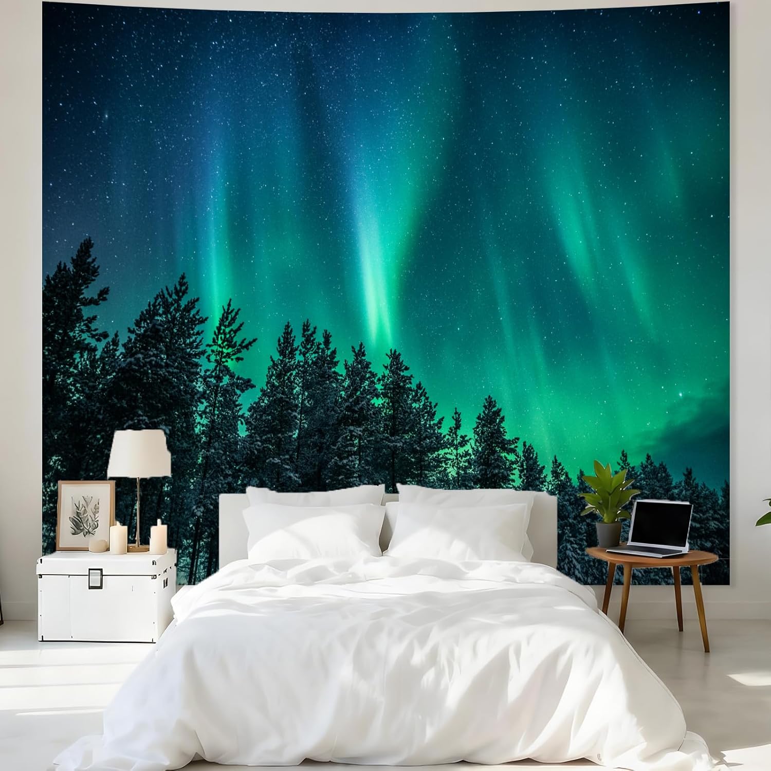 Большой настенный гобелен с из – обзор и цена Wall Decor Lighting Tree