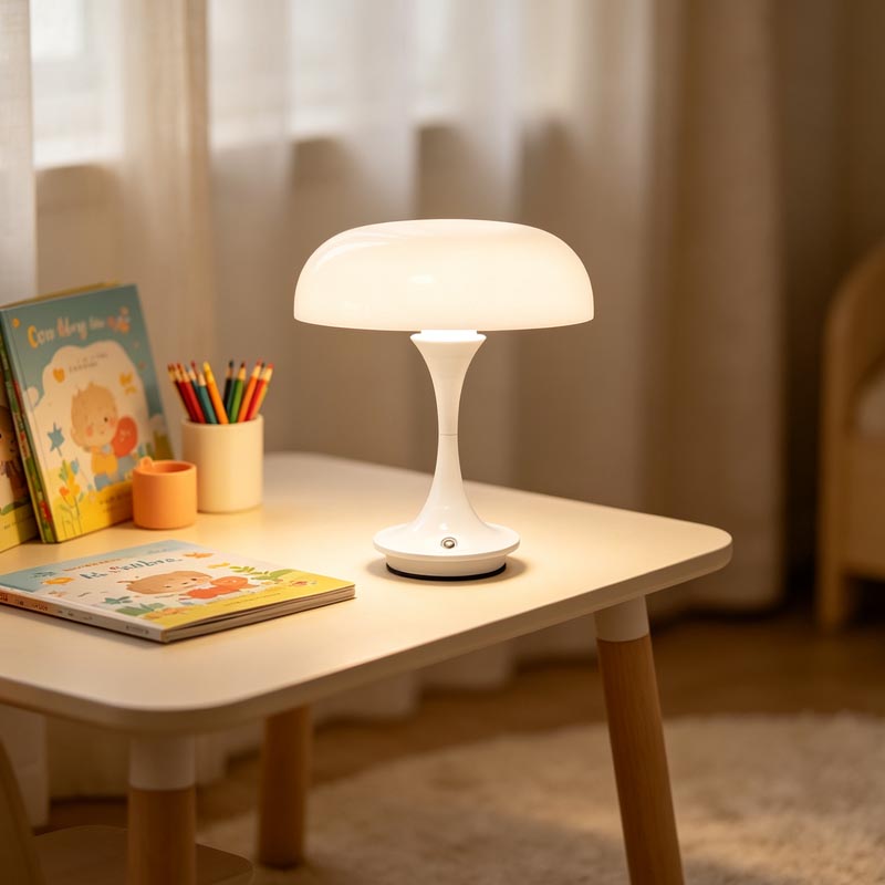 Ретро-лампа в форме гриба, пер – обзор и цена Mushroom Table Lamp