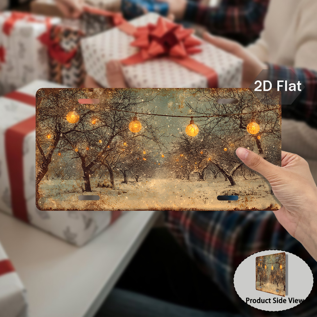 2D плоская печатная зимняя све – обзор и цена Wall Decor Lighting Tree